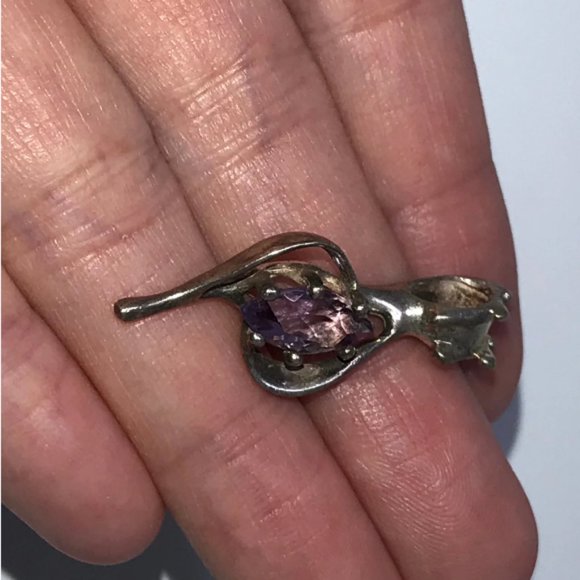 Sterling Silver And Amethyst Pendant - Picture 8 of 14